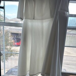 Stylish White Midi Dress